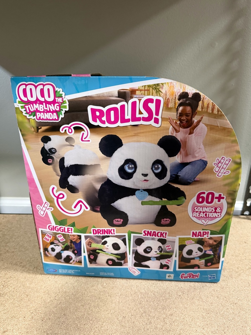Fur Real Tumbling Panda Coco 10.5 Inches - Picture 3 of 4